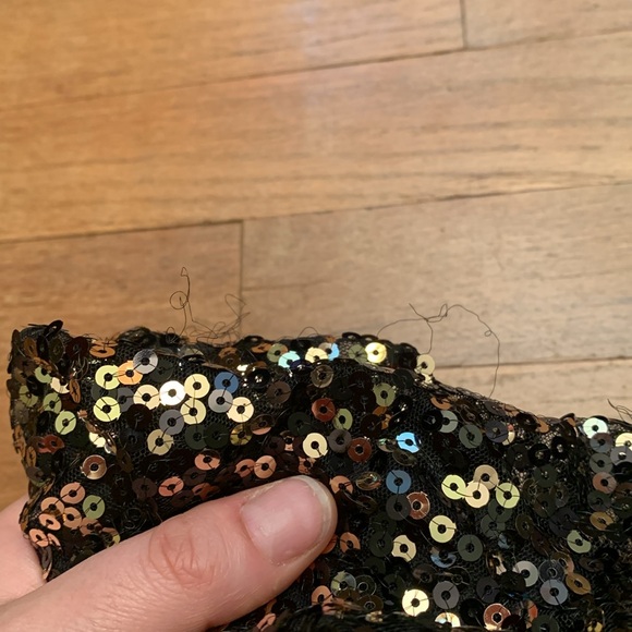 Used Saks Fifth Avenue black sequins dress - Picture 8 of 8